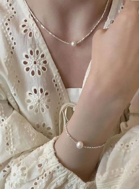 鹿妮毛衣链新款女高级设计感