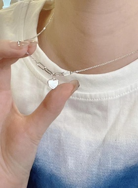 FM1640爱心贝母项链轻奢小众