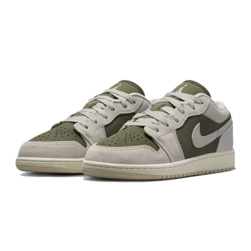 nike耐克大童男女AIR JORDAN AJ1运动篮球休闲板鞋锐力HV4396-201 - 图0