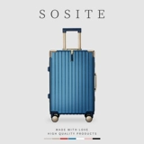 行李箱女高颜值轻便铝框拉杆箱男PC旅行箱万向轮24寸结实耐用26寸