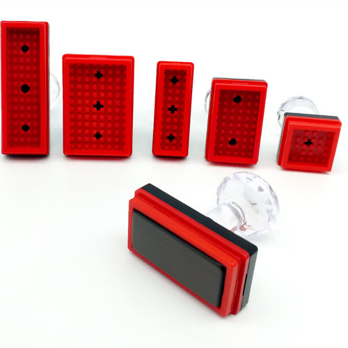 光敏印章批发材料免封边长方配4mm光敏垫椭圆4毫米长方章光敏圆章 - 图3