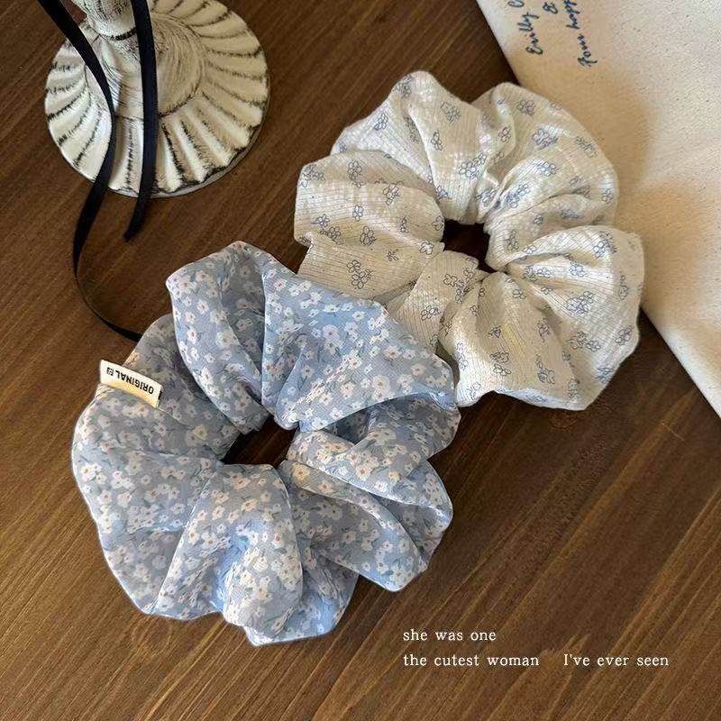 甜美可爱淡蓝色发圈少女感蝴蝶结发绳少女心复古芭蕾发饰头饰,淘宝优惠券,粉丝福利购,淘宝优惠卷