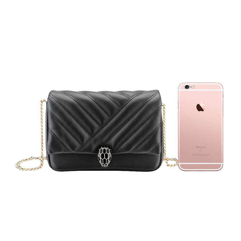 bvlgari 2020春夏蛇头扣翻盖单肩包 丰尚海外女士包袋