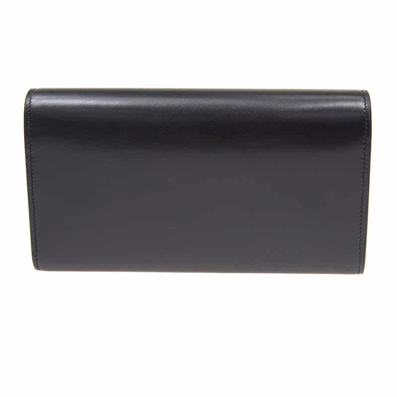 圣罗兰女士长款经典黑色百搭钱包 丰尚海外女士包袋