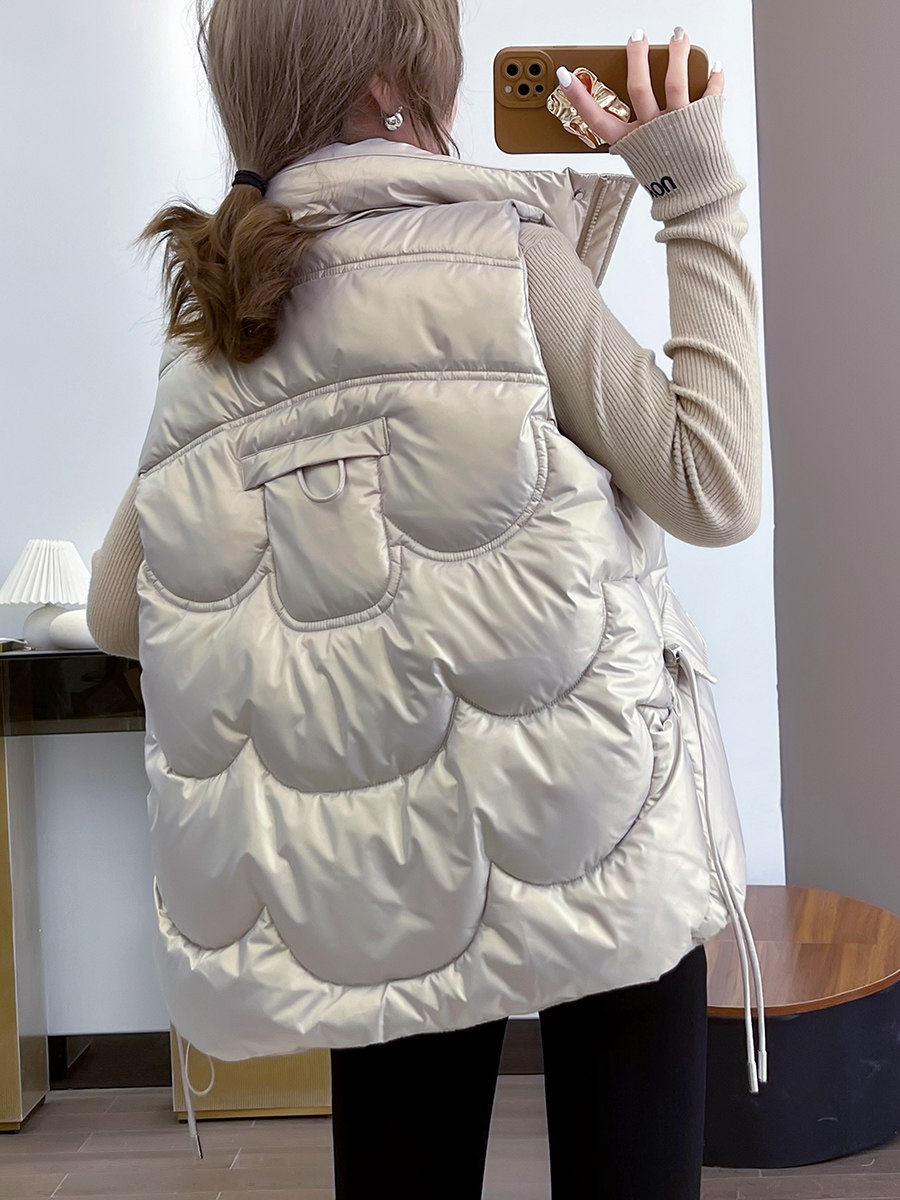 羽绒2021秋冬新款时尚潮流棉马甲 悸续马夹