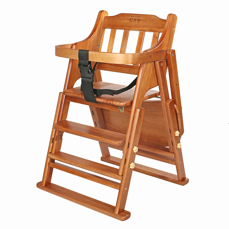 宝宝餐椅儿童餐桌椅家用便携可折叠多功能座椅婴儿吃饭实木椅子