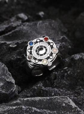 铠甲勇士项链帝皇侠五行腰带项链铠甲可旋转吊坠男士霸气痞帅颈链