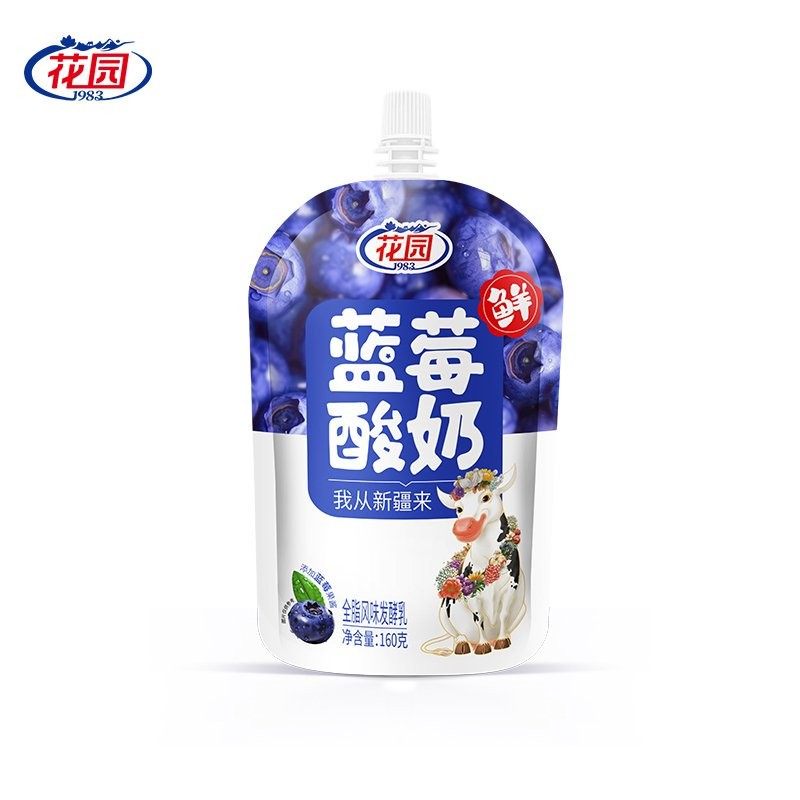 花园袋装酸奶160克*12袋酸奶全脂风味低温发酵乳新疆酸奶新疆直发,淘宝优惠券,粉丝福利购,淘宝优惠卷
