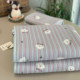 Korean double-sided cotton quilt cover three-piece machine washable quilted quilted non-slip bed sheet tatami kang cover