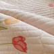 Washed cotton embroidered bed cover