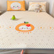 Cartoon cool beanie mat and fitted sheet set three-piece summer dormitory single air-conditioned mat machine washable air-conditioned soft mat