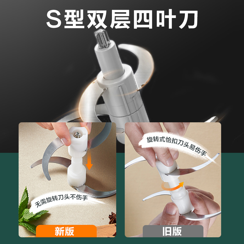 苏泊尔绞肉机家用多功能电动小型全自动搅拌料理打馅饺碎肉绞馅器 - 图1