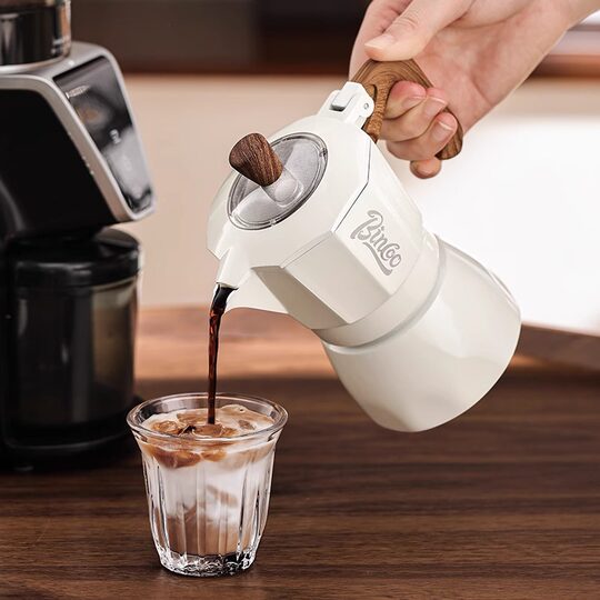 Bincoo Double Valve Mocha Pot Italian Coffee Pot