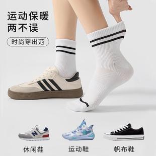 三枪袜子男士透气跑步吸汗春季中短筒休闲袜