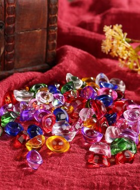 2026七彩琉璃水晶元宝摆件彩色进宝百福铜缸聚宝盆装饰配件客厅装