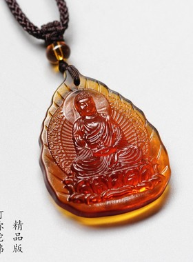 2026厂家直销古法琉璃迦叶款文殊菩萨大日如来八大守护神吊坠项链