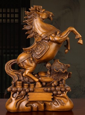 2026骏业大发马到成功摆件办公室客厅酒柜装饰品摆件店铺开业礼品