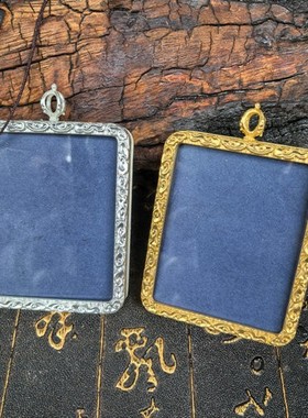 2026新款祥云八卦唐卡外壳空壳子带绳子单面民族风挂件道家挂脖装