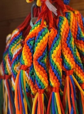 2026西藏风格 纯手工五色线金刚结 挂件 吉祥结平安结车挂 多款款