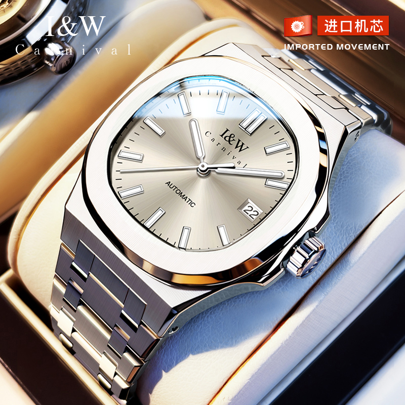 瑞士正品iw爱沃驰手表男士2025新款全自动机械表品牌名表男款十大 - 图0