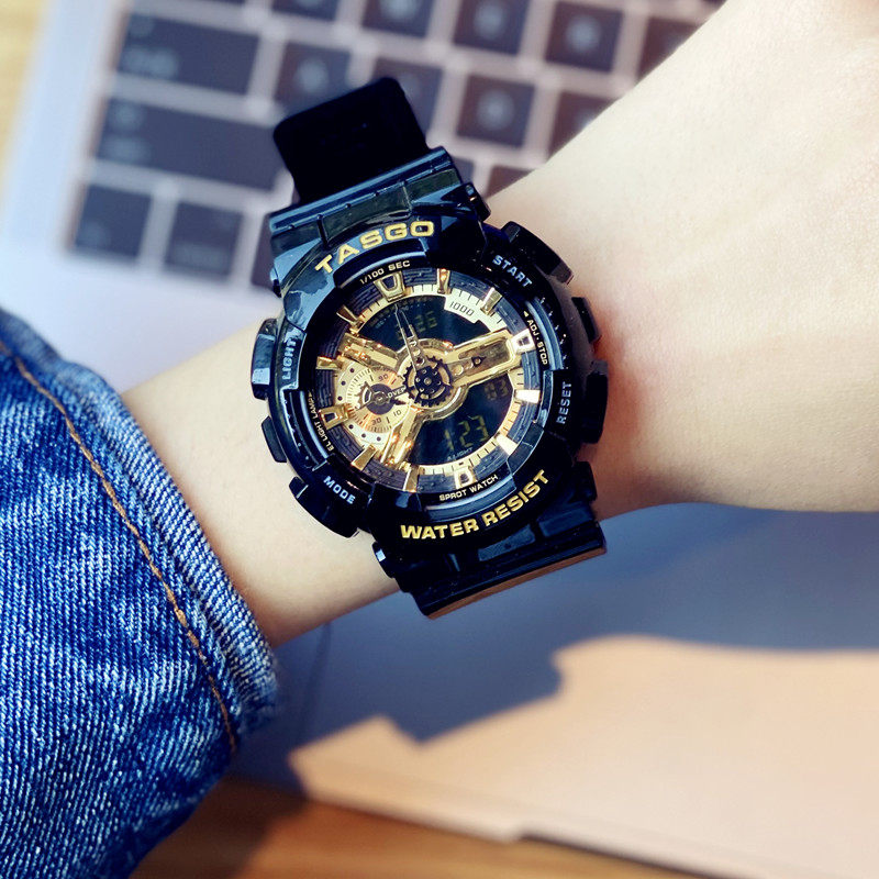 男2021年新款女学生ins风电子表 雅述国产腕表