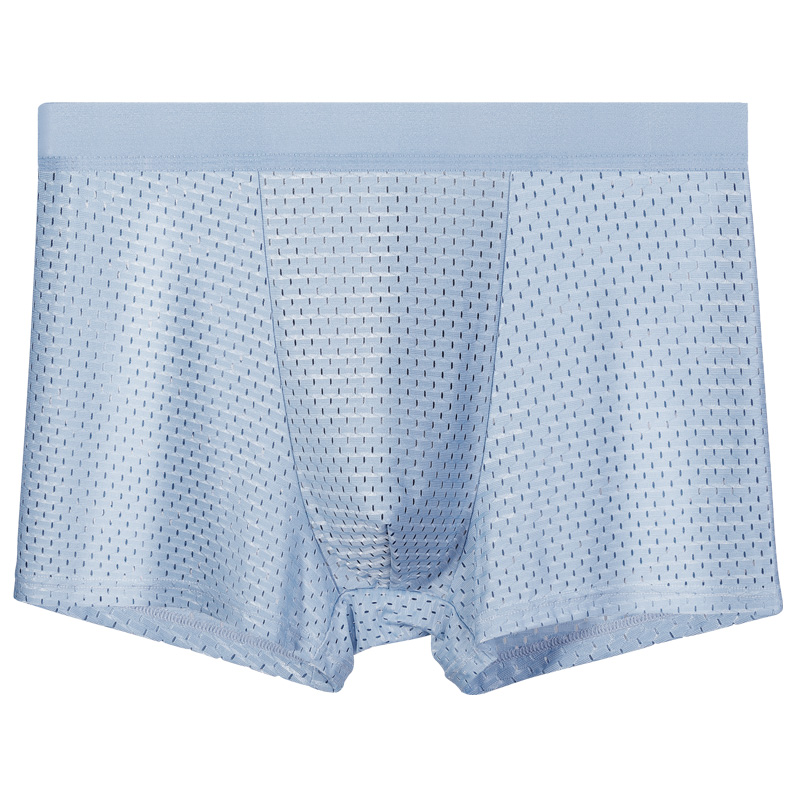 男士内裤四角裤冰丝无痕平角短裤衩男底裤头大码宽松夏薄款青少年 - 图3