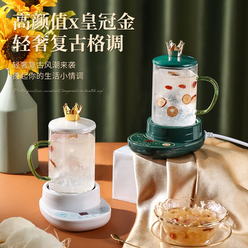 复古绿可控温壶二合一自动温奶器 米栗熊暖奶器/加热器