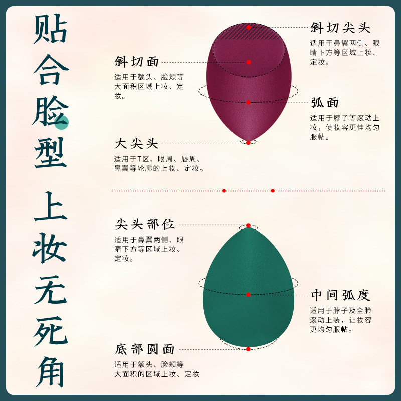 李佳埼美妆蛋葫芦海绵不吃粉粉扑 annnoah化妆/美容工具