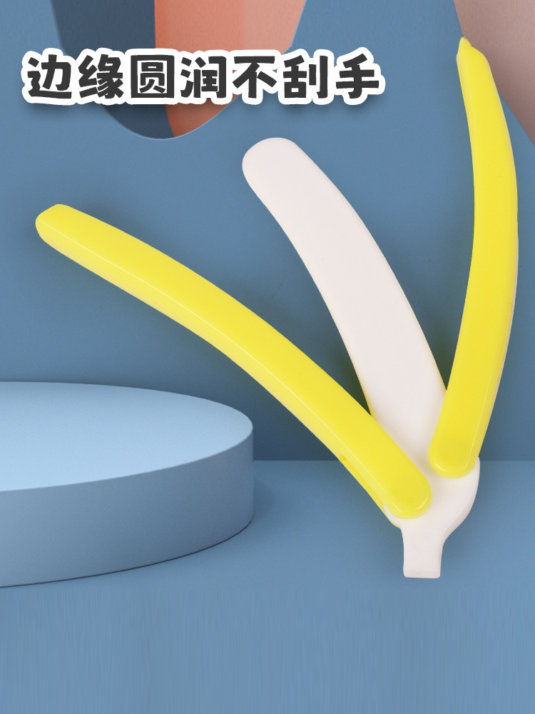 香蕉蝴蝶刀解压玩具折叠刀正版3D打印重力罗萝卜刀甩刀蝴蝶刀平替-图1