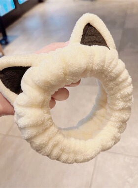 猫耳朵可爱洗漱发带束发带发箍女