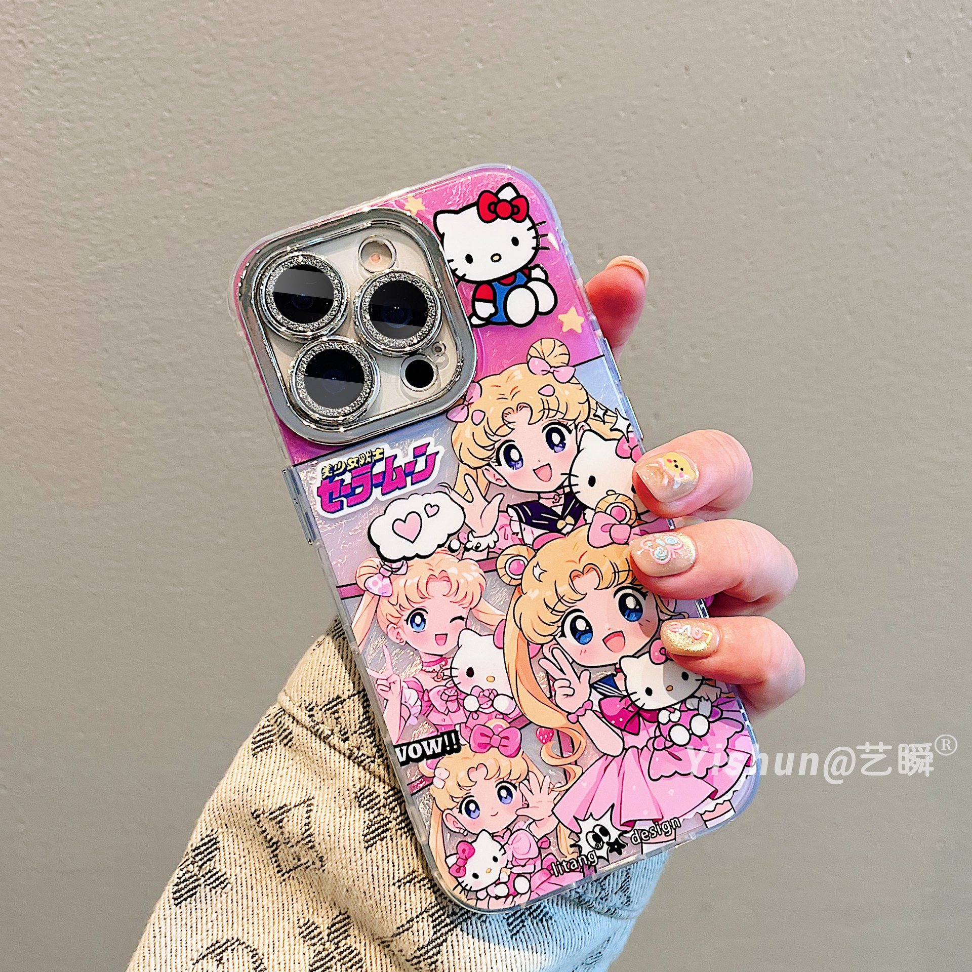 超火卡通动漫美少女战士kt猫适用iPhone17ProMax手机壳苹果16pro新款15全包镜头13硅胶14plus女款17Air保护套 - 图1