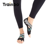 Нескользящая спортивная обувь для йоги, летние носки для тренировок, мягкая подошва, с открытой спиной