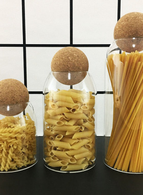 样板房间厨房软装摆件售楼展厅橱柜密封罐装饰品创意现代简约轻奢