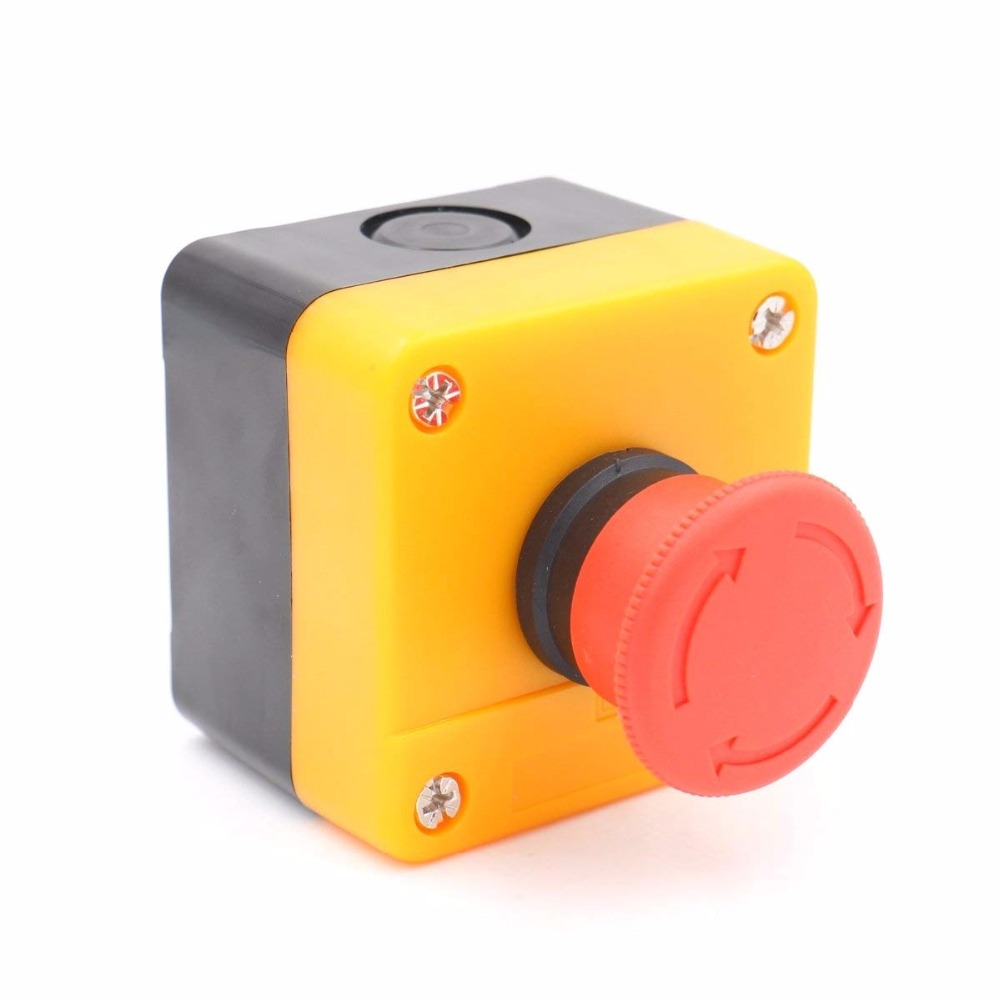 Red Sign Emergency Stop Push Button Weatherproof Pushbutton - 图0