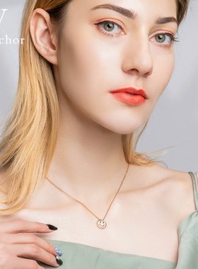 不掉色轻奢925纯银ins女品牌项链