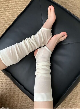 少女堆堆袜套薄款芭蕾风踩脚腿套