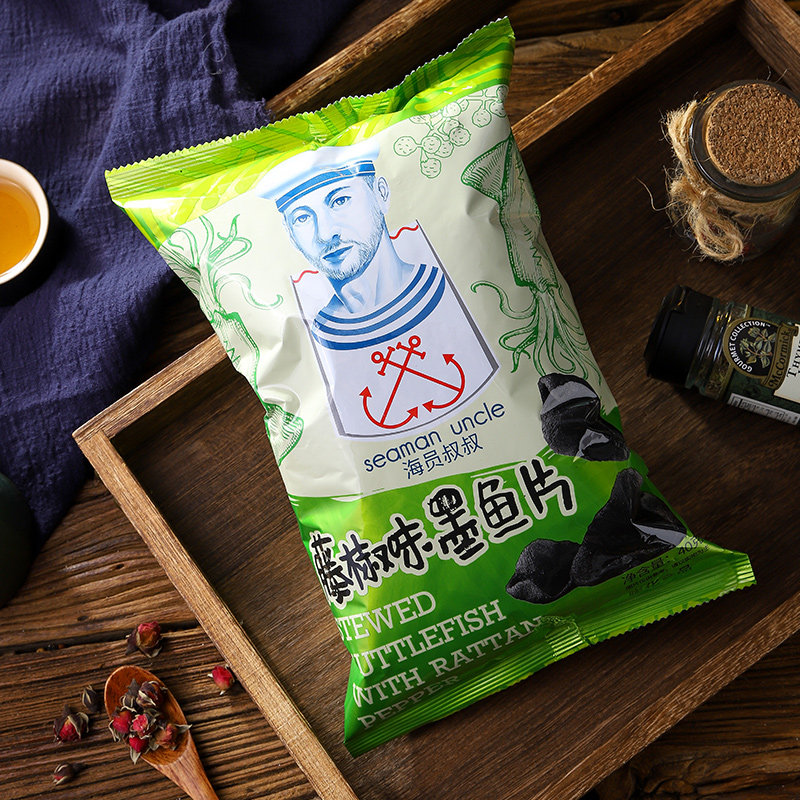 舌尖爱海员叔叔墨鱼片虾片 舌尖爱食品膨化食品