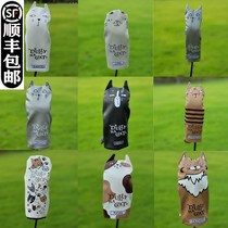 Exit Japan-ROK tailstock Lazy Cat Golf Club Golf Club Clubhead Cover Cartoon Protection Cap Wooden Pole Sleeve Ugly Cat