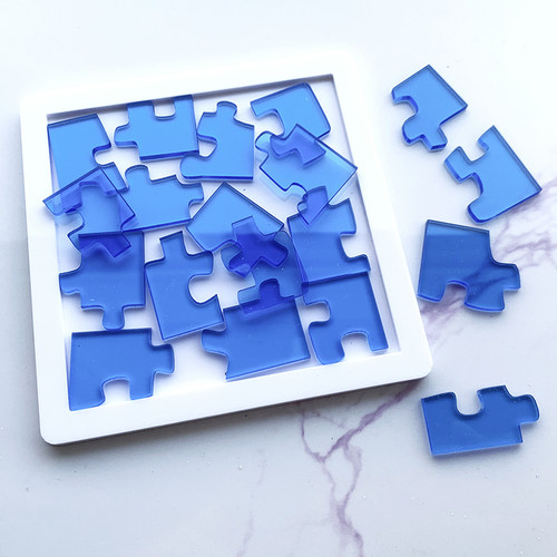 Jigsaw Puzzle拼图 透明拼图异形10级烧脑地狱高难度益智解谜玩具 - 图0