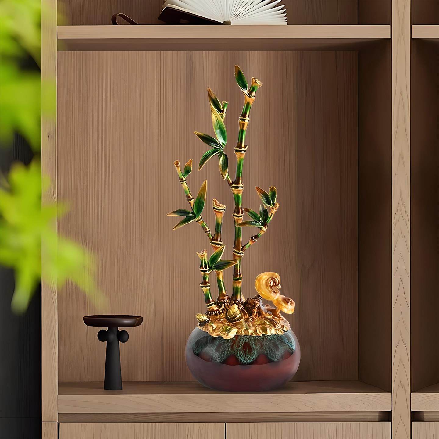 2025新中式竹子摆件寓意好的客厅玄关电视柜办公室桌面装饰乔迁新,淘宝优惠券,粉丝福利购,淘宝优惠卷