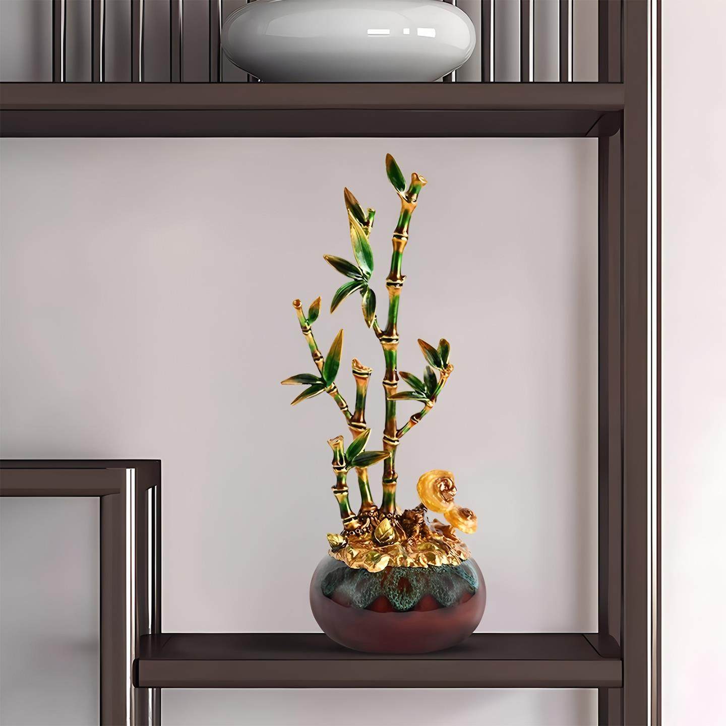 2025新中式竹子摆件寓意好的客厅玄关电视柜办公室桌面装饰乔迁新,淘宝优惠券,粉丝福利购,淘宝优惠卷