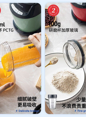 英国摩飞破壁料理机MR9501 多功能绞肉机研磨全自动辅食机榨汁机