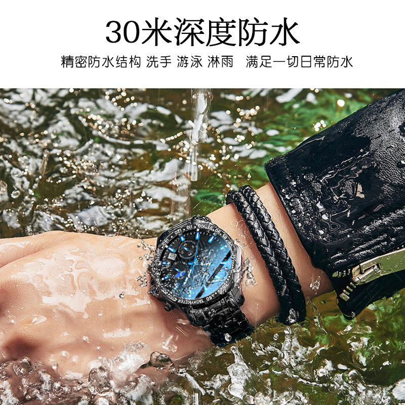 瑞士男士全自动高中学生潮流机械表 宝思哲手表国产腕表