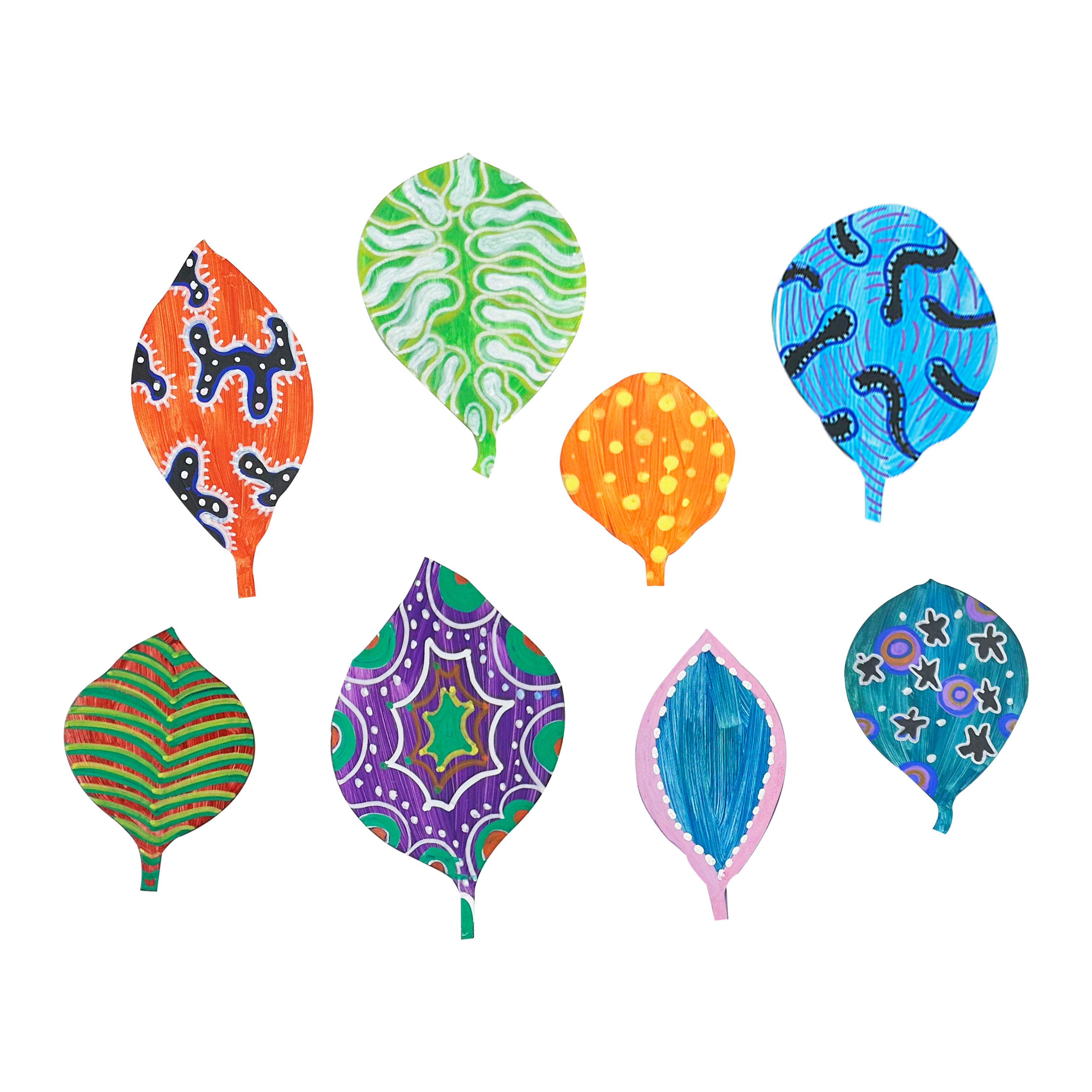 树叶形状卡纸制作绘画涂鸦彩绘幼儿园手工制作填色模具加厚白卡,淘宝优惠券,粉丝福利购,淘宝优惠卷