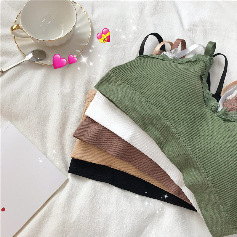 mm12mm背心无束缚美胸无钢圈 田野里的鱼抹胸