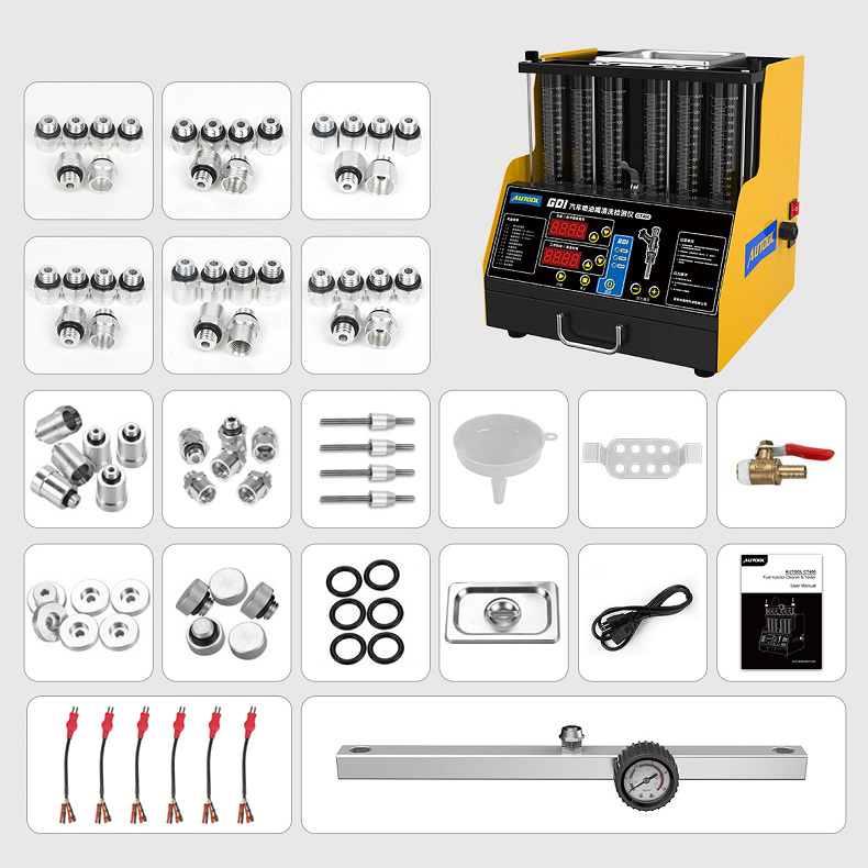 AUTOOL 偶然汽车喷油嘴清洗机超声波清除积碳GDI缸内直喷高压检测 - 图3