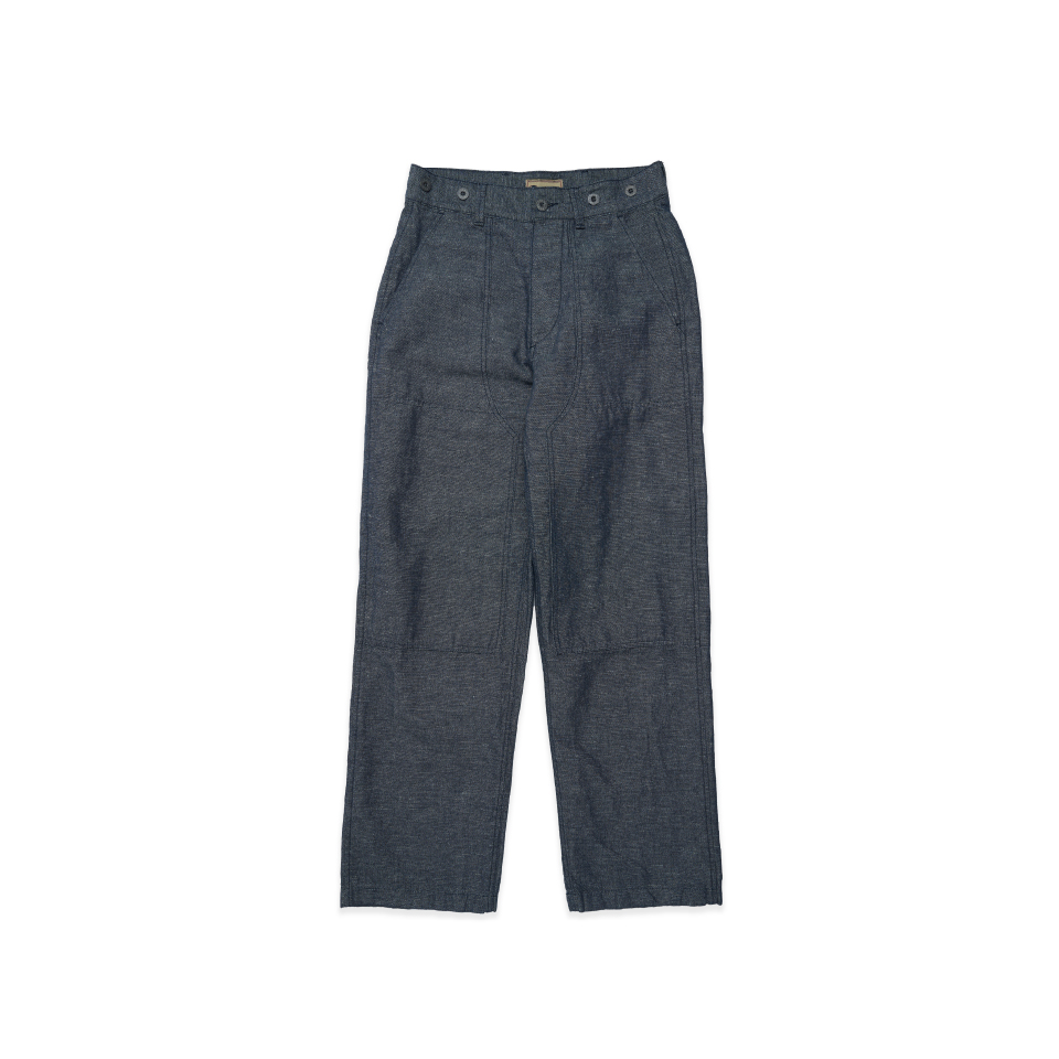 Nigel Cabourn 春夏新品复古棉麻混纺木匠裤男RADIANCE-Blue - 图3