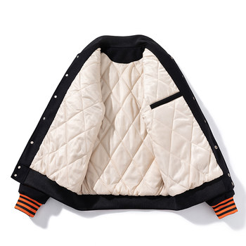 NASA ດູໃບໄມ້ລົ່ນແລະລະດູຫນາວຜ້າຂົນຫນູຫນາແຫນ້ນ embroidered ເປືອກຫຸ້ມນອກຝ້າຍ, jacket ຝ້າຍ, ຊຸດເບດບານ, jacket ຍີ່ຫໍ້ trendy, ຜູ້ຊາຍແລະແມ່ຍິງ, ຄູ່ອົບອຸ່ນ