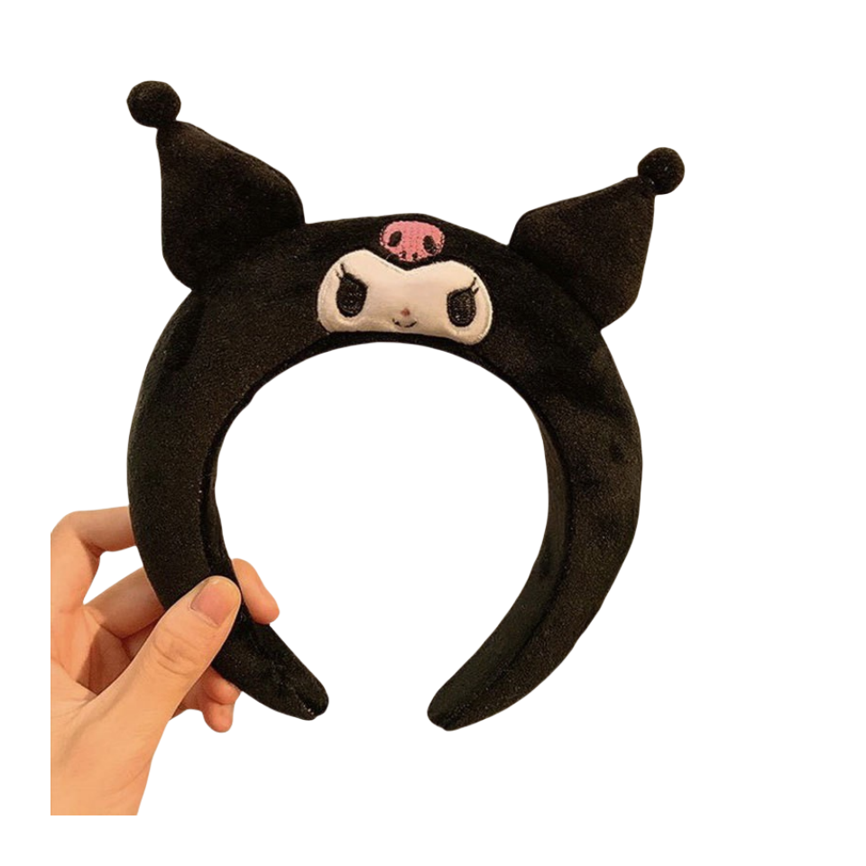 库洛米发箍耳朵发饰女孩子卡通学生酷洛米洗脸头箍毛绒宽边不勒头,淘宝优惠券,粉丝福利购,淘宝优惠卷