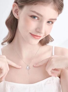 kt高颜值爱心锁骨项链女孩礼物